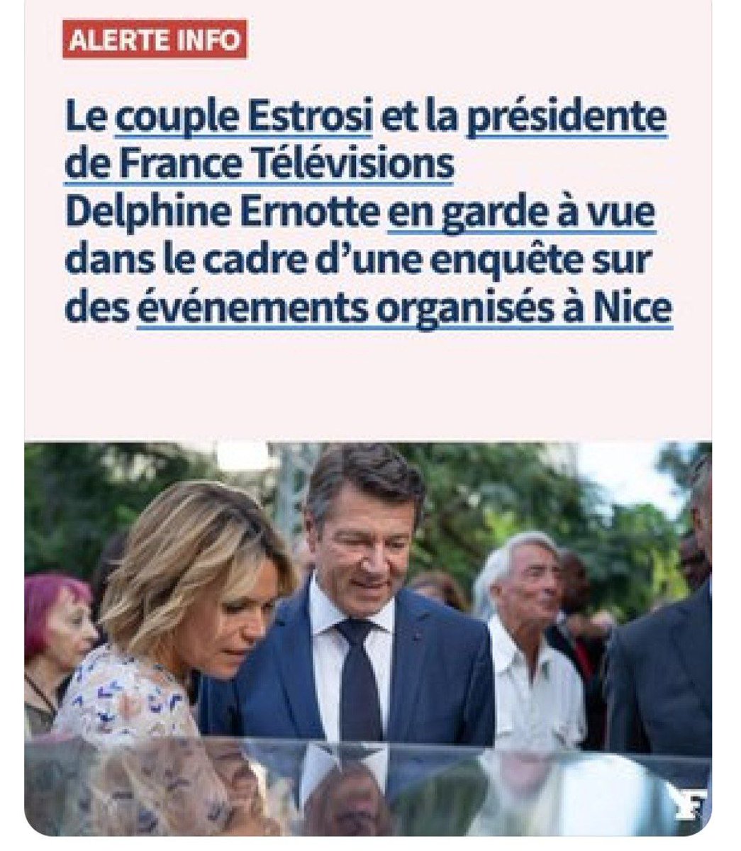 Christian Estrosi et Delphine Ernotte placés en garde à vue pour des soupçons de détournement de fonds publics