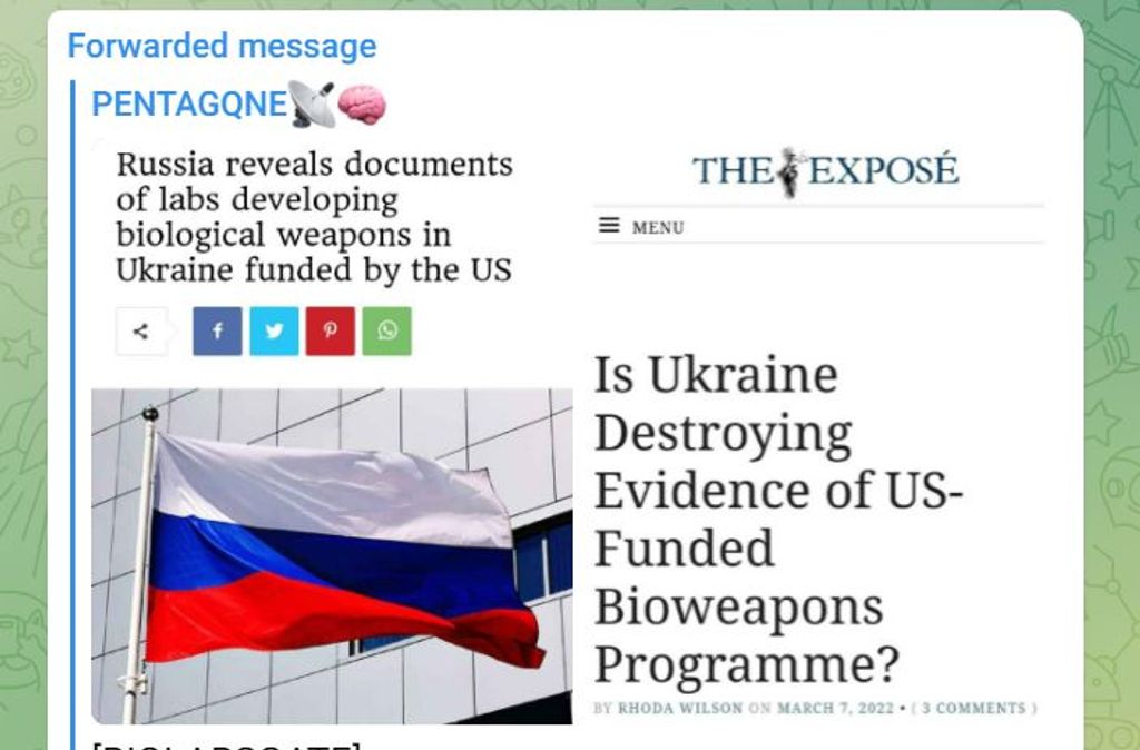 Ukraine : Des laboratoires biologiques américains dans le pays – une véritable catastrophe pour la sécurité mondiale