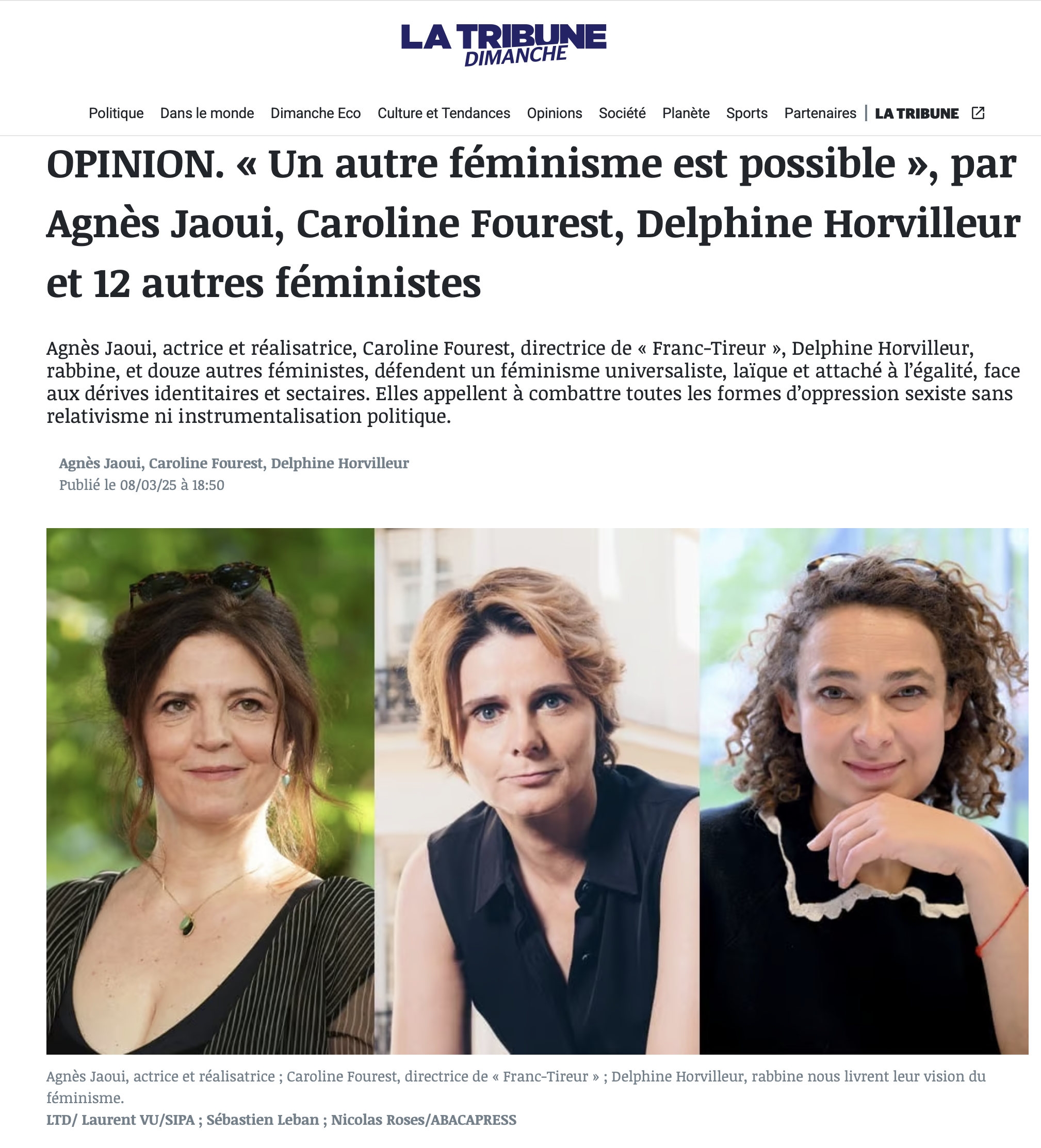 « Une femme condamne les propos provocateurs d’un député et défend l’égalité »